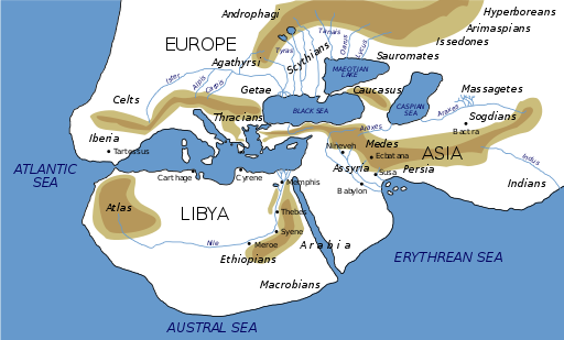 Herodotus world map