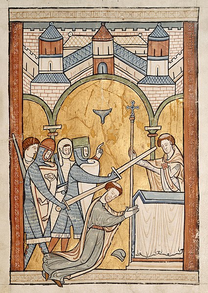 Muder of Becket in 1170