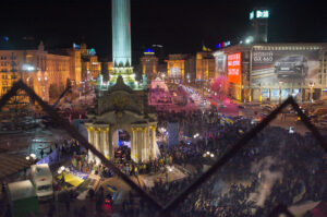 Student Protest in Kiev's Independence Square 2013