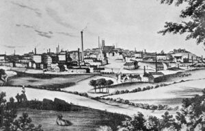 Industrialisation: 19th c. town in Lancashire