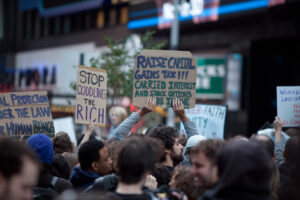 Protesters gather in Times Square for Occupy Wall Street protests